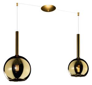 Lampadario classico top light future 1155os s2 s mix or e27 led vetro pirex soffiato sospensione - Top Light
