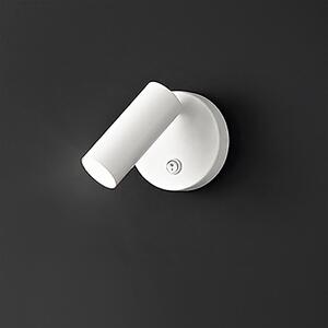 Faretto moderno perenz canor 6640 b lc led spot orientabile metallo bianco opaco - Perenz