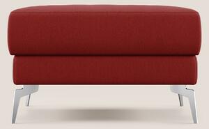 Star Pouf con piedini alti in tessuto smacchiabile T05 rosso
