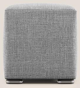 Cube pouf in morbido tessuto impermeabile ad intreccio melangiato T06