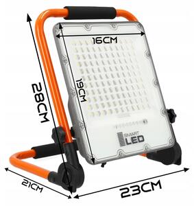 LED Faretto ricaricabile con stativo LED/30W/3,2V 4500K 5000 mAh IP65 arancione