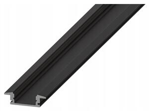 Profilo da incasso per strisce LED 1 m nero/bianco