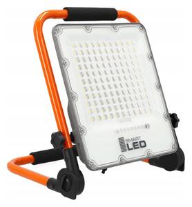 Faretto LED ricaricabile con treppiede LED/100W/3,2V 5000K 5000 mAh IP65 arancione