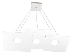 Lampadario moderno top light echo 1161 s3 gx53 led metallo bianco sospensione - Top Light