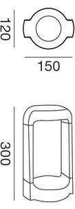 Lampioncino alluminio gea led eurus ges450 led h30 lampada terra moderna esterno 13w 1200lm 4000°k ip65 - Gea Led