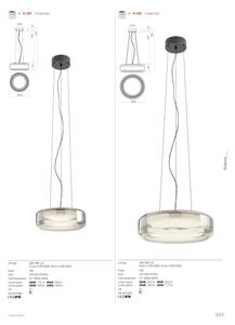 Redo 01-3592 - Lampadario LED a sospensione con filo SOLERA LED/36W/230V diametro 45 cm CRI 93 3000/4000K