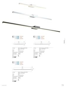 Redo01-3270-Illuminazione a LED per specchi da bagno ASTON LED/12W/230V CRI90 IP44 nero