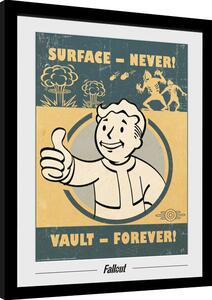 Quadro Fallout - Vault Forever, Poster Incorniciato