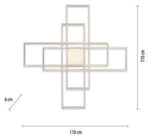 Q-Smart-Home Paul Neuhaus Q-ASMIN plafoniera LED 110x110 cm