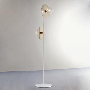 Piantana moderna illuminando pub te2pubbn+disco30fo e27 led metallo lampada terra - Illuminando