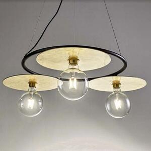 Lampadario classico illuminando pub sp3pubnr+disco25fo e27 led metallo sospensione - Illuminando