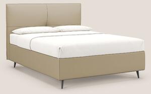 Greta letto contenitore dimensioni SLIM con testata trapuntata in ecop