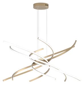 Lampadario led top light tornado 1163 s80 oro 220v 4918lm sospensione classica - Top Light