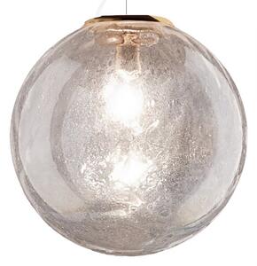 Sospensione classica due p moon 2708 sg e27 led vetro iridato lampadario sfera - Due P Illuminazione