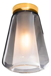 Plafoniera classica top light double skin 1176os pl1 gamma fu e27 led vetro lampada soffitto - Top Light