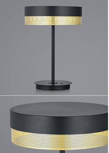 HELL Lampada da tavolo LED Mesh, touch dimmer, nero/oro