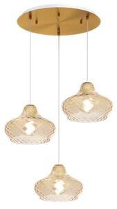 Lampadario vetro colorato top light dress 1191 os s3 tp am e27 led lampada soffitto moderna - Top Light
