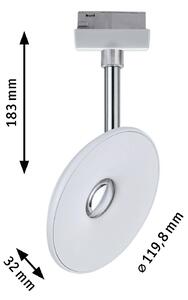Paulmann URail spot LED Sphere, bianco/cromo