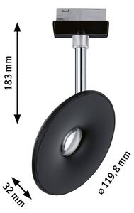 Paulmann URail spot LED Sphere nero satinato/cromo