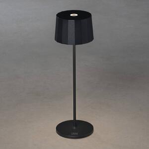 Konstsmide Lampada LED da tavolo Positano da esterni, nero