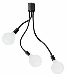Plafoniera moderna perenz bulbo 6678 n led e27 lampada soffitto metallo gomma bracci orientabili - Perenz