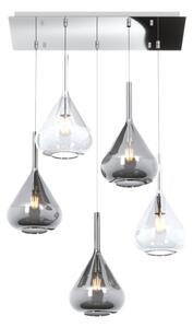 Lampadario top light kona 1177 cr s5 r tf e27 led lampada soffitto moderna - Top Light