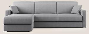 Chris Divano letto angolare con penisola in microfibra smacchiabile T1