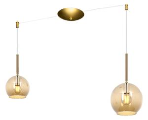 Lampadario classico top light future 1155 os s2 s mix am e27 led vetro pirex soffiato lampada soffitto - Top Light