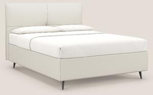 Greta letto contenitore dimensioni SLIM con testata trapuntata in ecop