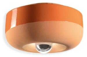 Plafoniera ceramica ferroluce decò bellota c2542 e27 led lampada soffitto parete - Decò