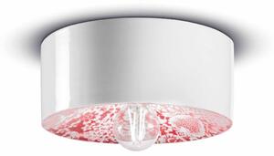 Plafoniera ceramica ferroluce decò pi c1793 e27 led lampada soffitto classica moderna - Decò