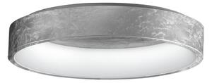 Plafoniera promoingross aurora pl60 sf foglia argento cct 2282lm modulo led lampada soffitto classica - Promoingross
