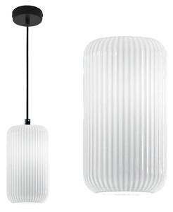 Lampadario moderno gea luce raika vg b1 bianco e27 led vetro sospensione - Gea Luce