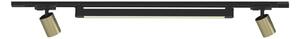 Binario top light mono mixkit 100 n or gu10 led integrato 4000k lampada soffitto faretti orientabili classico moderno - Top Light