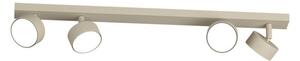 Binario top light edra 1210 4 sa gx53 led lampada soffitto parete moderna faretti orientabili - Top Light