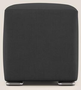 Cube pouf in tessuto morbido impermeabile T02 nero