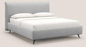 EROS letto imbottito in piuma con vano contenitore in pregiato e fresc