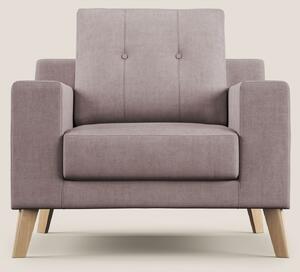 Danish poltroncina in tessuto morbido impermeabile T02 rosa