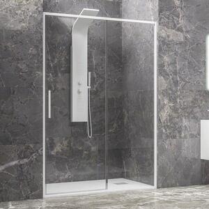 Porta doccia 120 cm colore bianco vetro 6 mm altezza 200h | KLA4000B - KAMALU