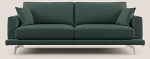 Dorian divano moderno in tessuto morbido antimacchia T05 verde