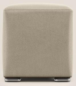 Cube pouf in microfibra smacchiabile T11 tortora