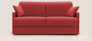 Evans Divano letto matrimoniale in tessuto impermeabile T13 rosso