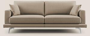 Dorian divano moderno in tessuto morbido antimacchia T05 beige