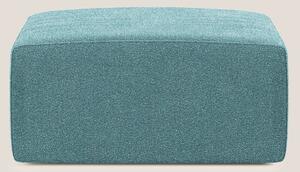 Nettuno modulo pouf in morbido tessuto bouclè T07 azzurro