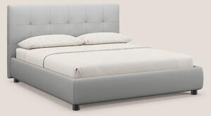 Minato letto imbottito contenitore con testata trapuntata in ecopelle