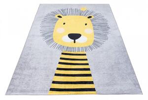 Tappeto per bambini con un simpatico motivo a forma di leone Larghezza: 120 cm | Lunghezza: 170 cm