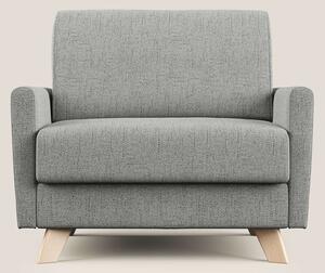 Edgar poltrona letto in tessuto felis impermeabile T03 grigio chiaro