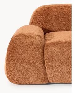 Poltrona lounge in teddy-bouclé Wolke