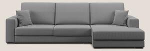 Marte divano angolare in tessuto smacchiabile impermeabile T08 grigio