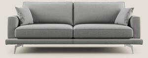 Dorian divano moderno in tessuto morbido antimacchia T05 grigio